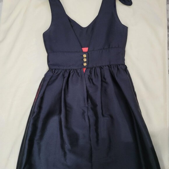 Elizabeth McKay Shoulder Tie Party Dress in Black - Picture 5 of 9